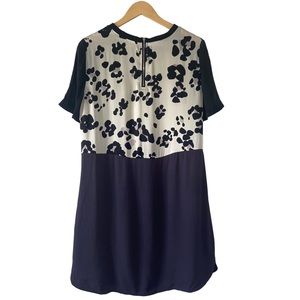 Rebecca Taylor Silk Cow Print Dress Size 12